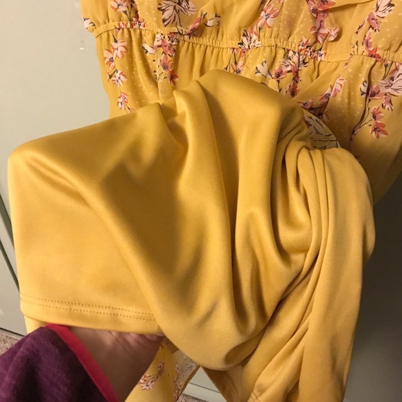 NWT AS U WISH Yellow Maxi Dress - Picture 7 of 8